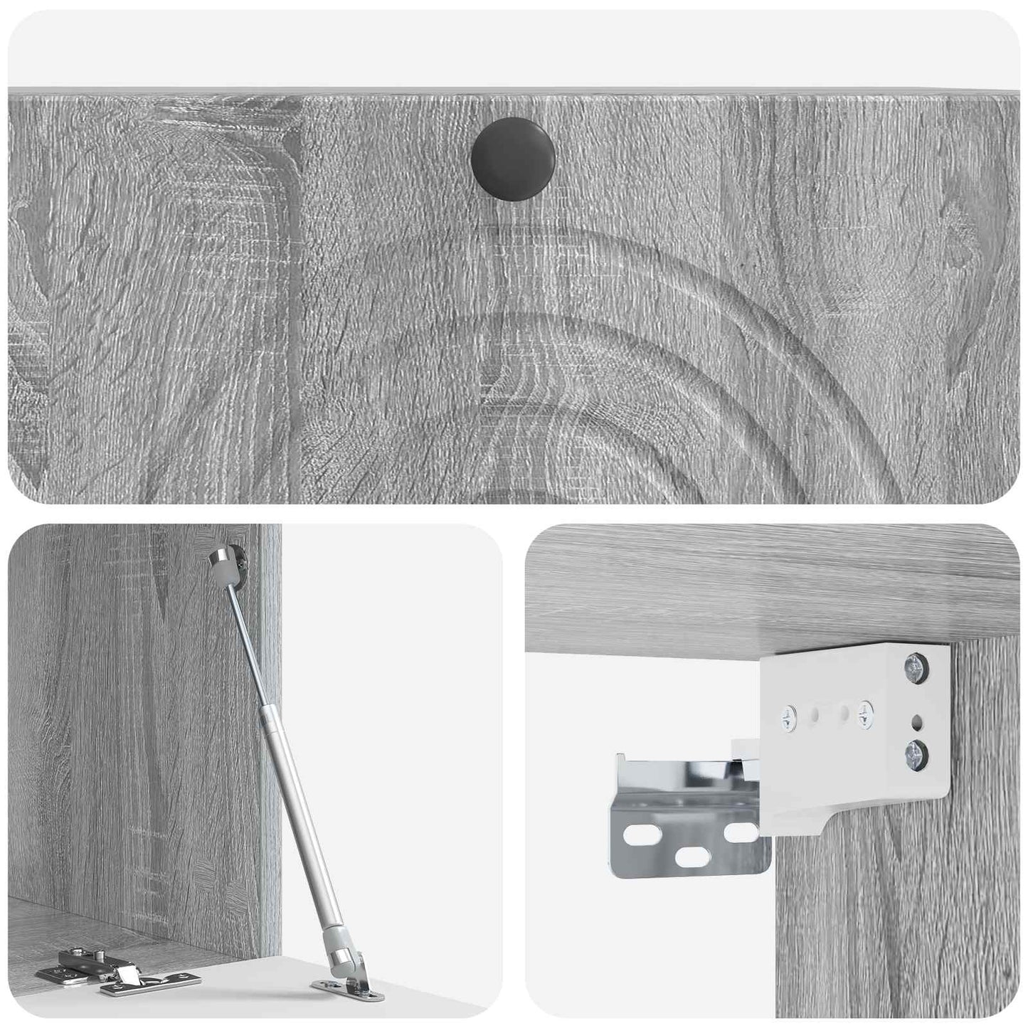 Væghængt TV-skab Vægmonteret Grå sonoma-eg 78,5 x 41 x 30 cm