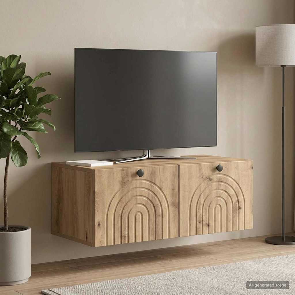 Væghængt TV-skab Artisan-eg 78,5 x 41 x 30 cm Konstrueret træ