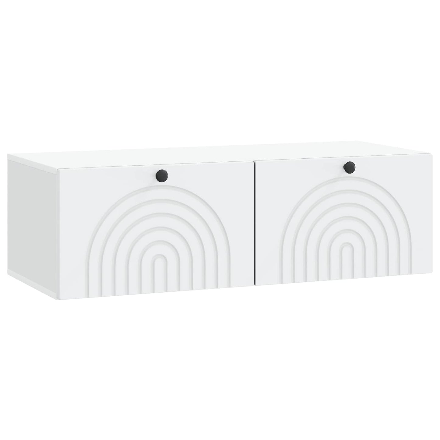 Væghængt TV-skab Hvid 99 x 41 x 30 cm Konstrueret træ