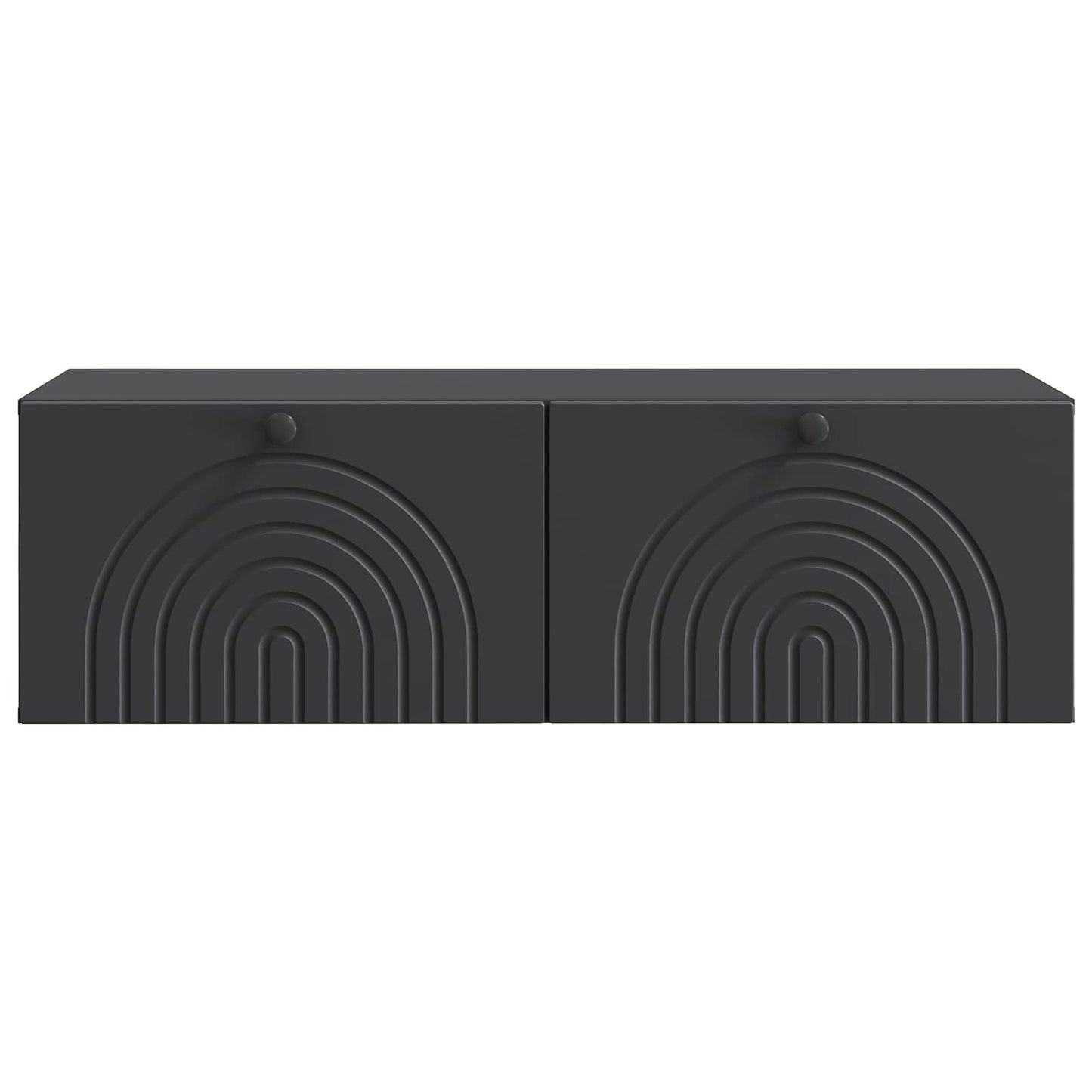 Væghængt TV-skab Sort 99 x 41 x 30 cm Konstrueret træ
