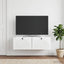 Væghængt TV-skab Hvid højglans 98 x 41 x 30 cm Konstrueret træ