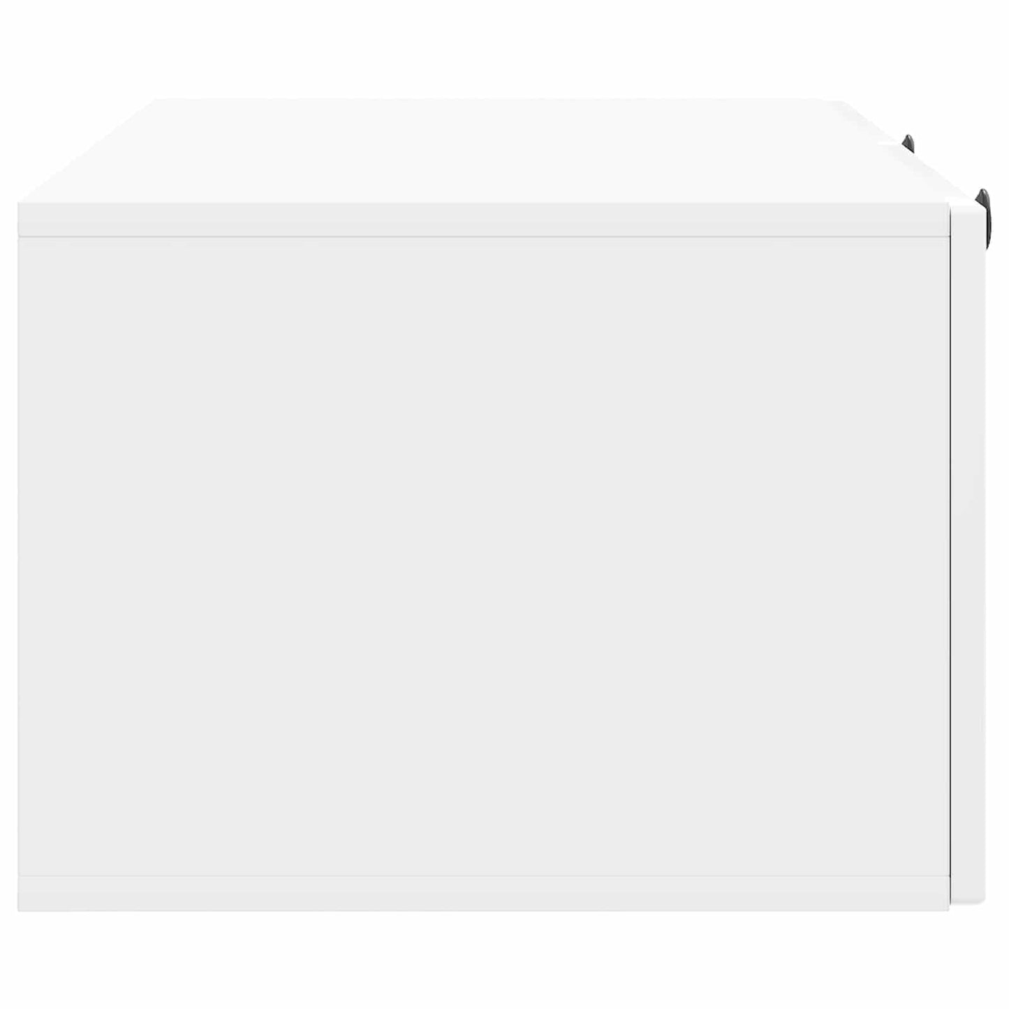 Væghængt TV-skab Hvid højglans 98 x 41 x 30 cm Konstrueret træ