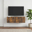 Væghængt TV-skab Røget eg 99 x 41 x 30 cm Konstrueret træ