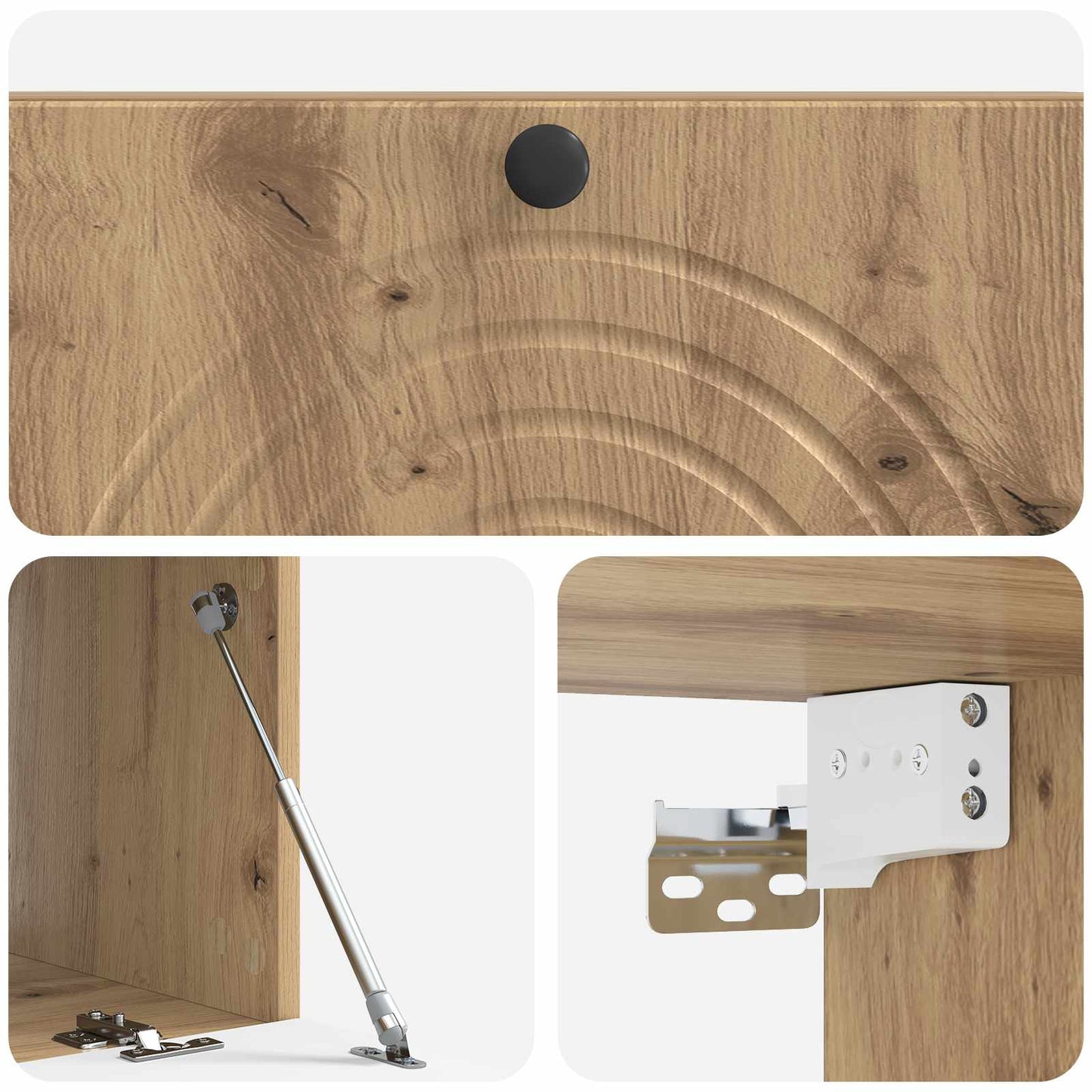 Væghængt TV-skab Artisan-eg 99 x 41 x 30 cm Konstrueret træ
