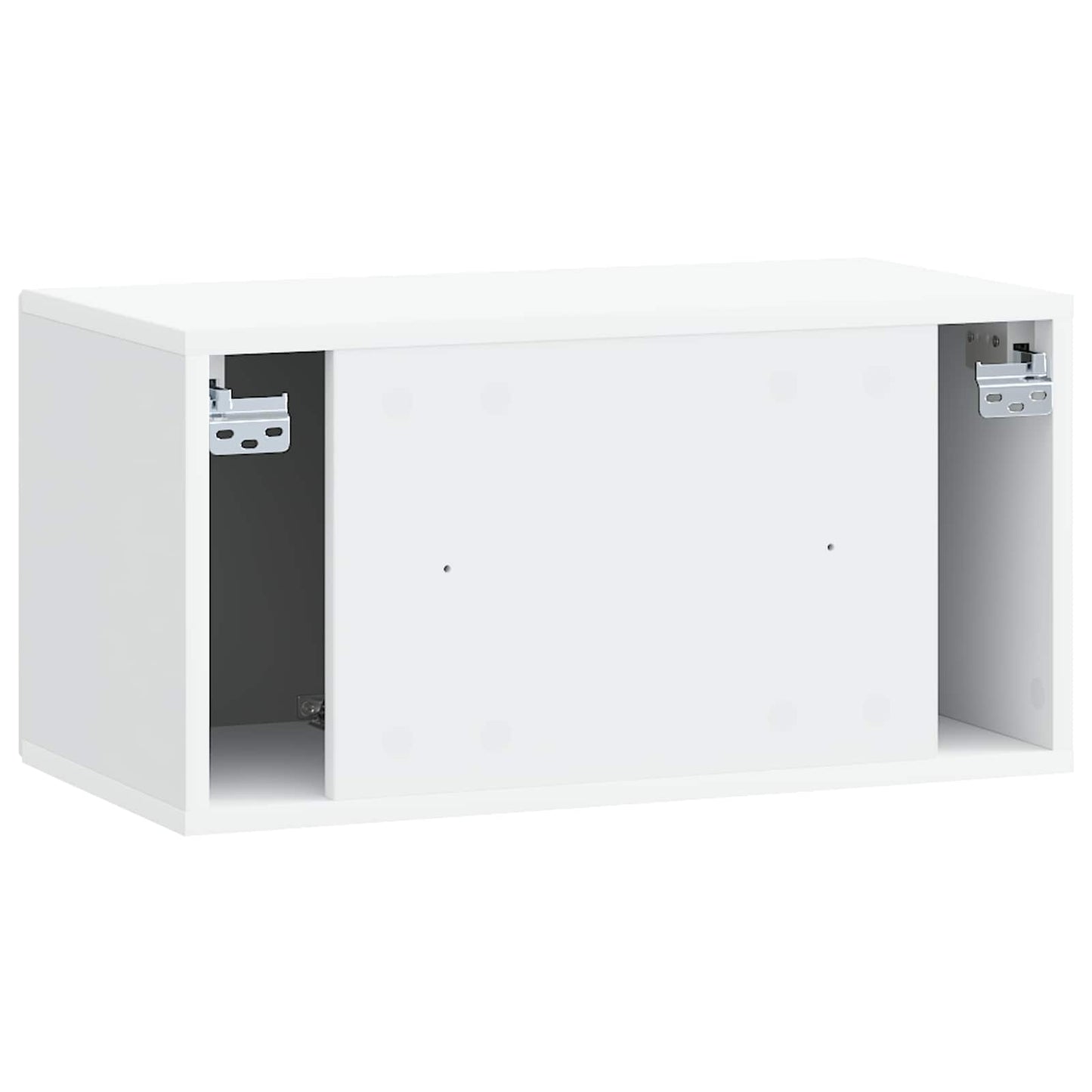 Væghængt TV-skab Hvid 59,5 x 31 x 30 cm Konstrueret træ