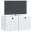 Væghængt TV-skab Hvid 59,5 x 31 x 30 cm Konstrueret træ