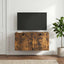 Væghængt TV-skab Røget eg 59,5 x 31 x 30 cm Konstrueret træ