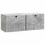 Væghængt TV-skab Betongrå 78,5 x 31 x 30 cm Konstrueret træ