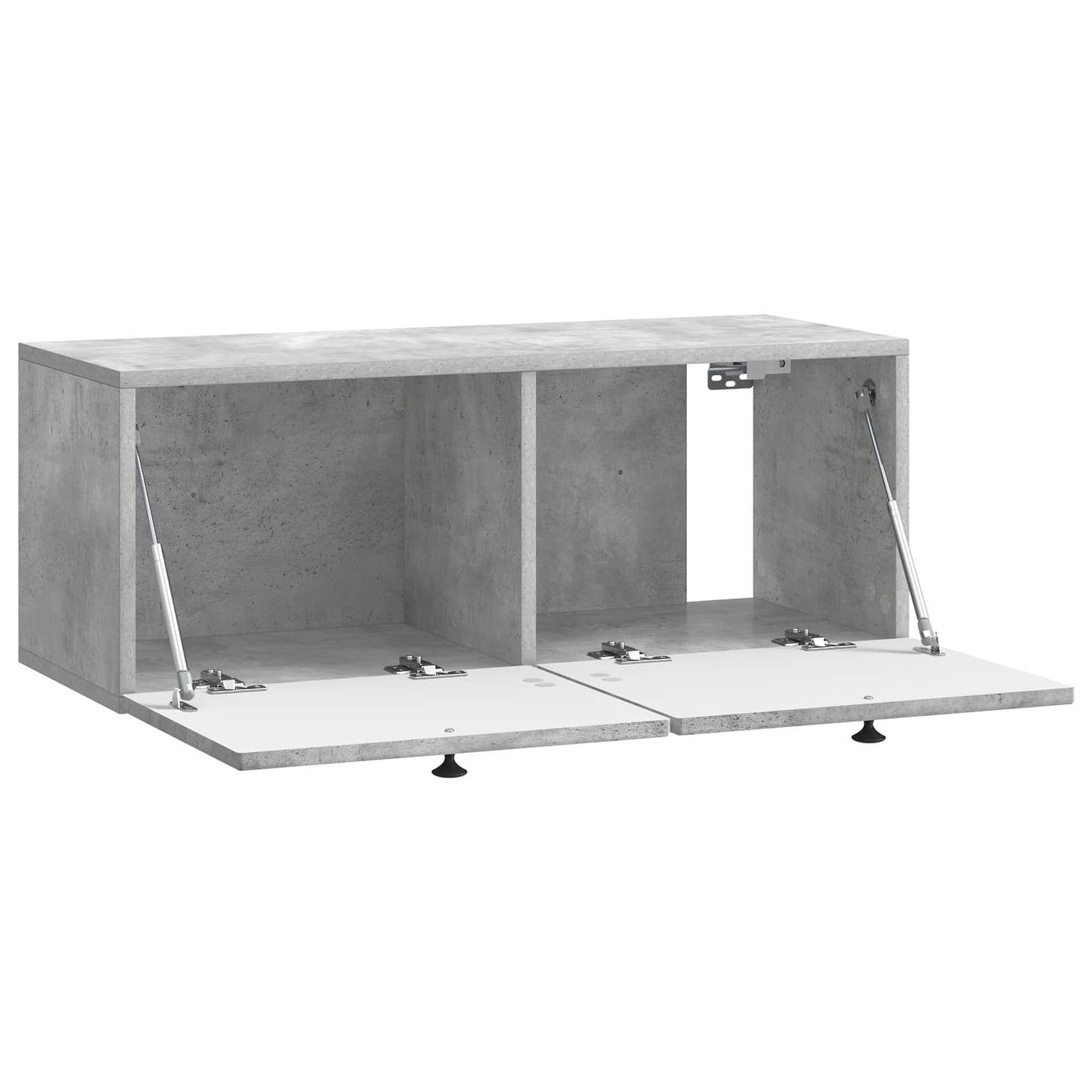 Væghængt TV-skab Betongrå 78,5 x 31 x 30 cm Konstrueret træ