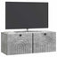 Væghængt TV-skab Betongrå 78,5 x 31 x 30 cm Konstrueret træ