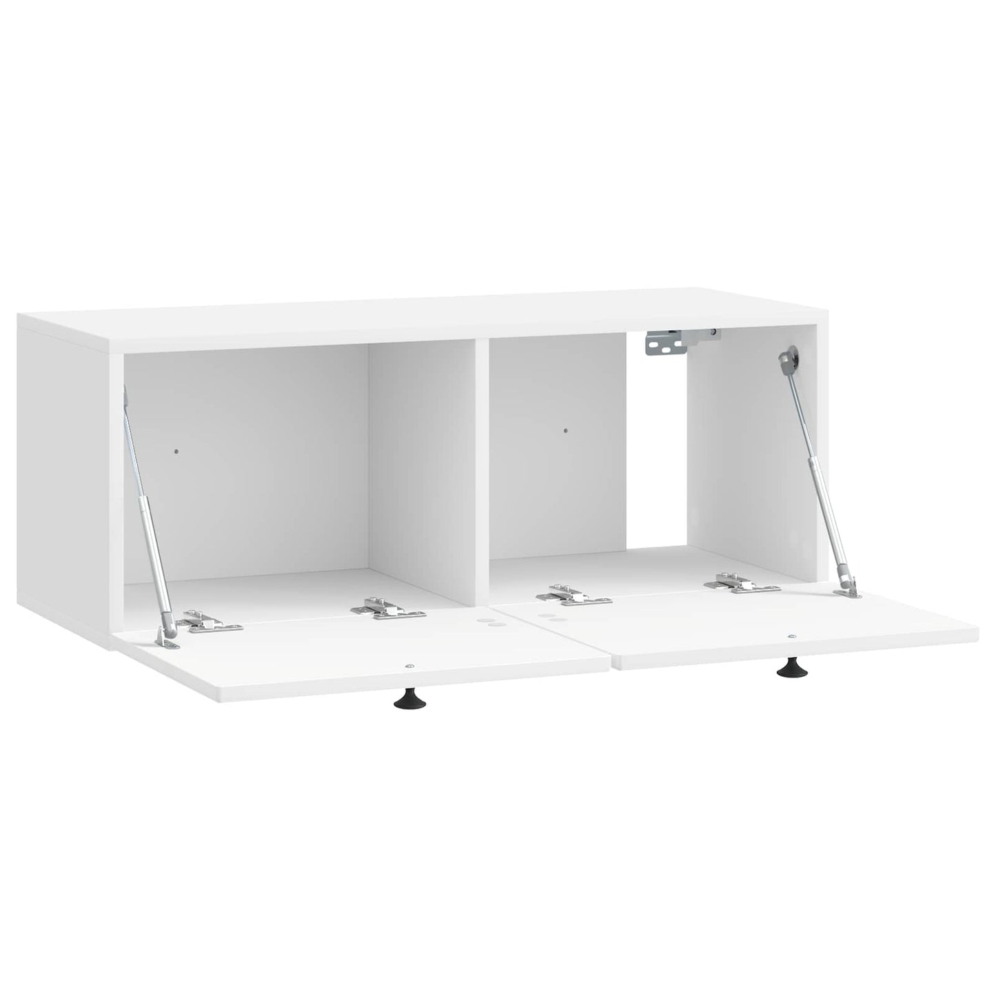 Væghængt TV-skab Vægmonteret Hvid højglans 78,5 x 31 x 30 cm
