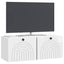 Væghængt TV-skab Vægmonteret Hvid højglans 78,5 x 31 x 30 cm