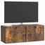 Væghængt TV-skab Røget eg 78,5 x 31 x 30 cm Konstrueret træ