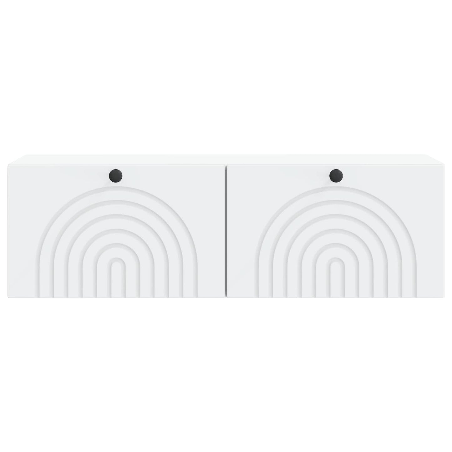 Væghængt TV-skab Hvid 98 x 31 x 30 cm Konstrueret træ