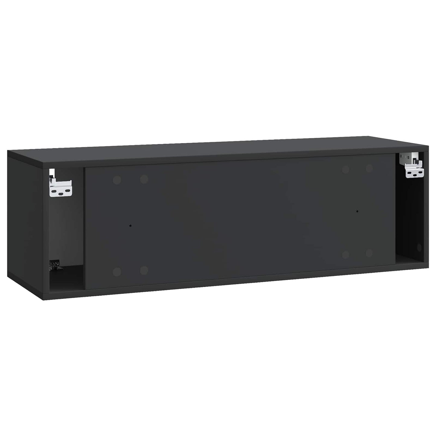 Væghængt TV-skab Sort 98 x 31 x 30 cm Konstrueret træ