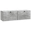 Væghængt TV-skab Betongrå 98 x 31 x 30 cm Konstrueret træ
