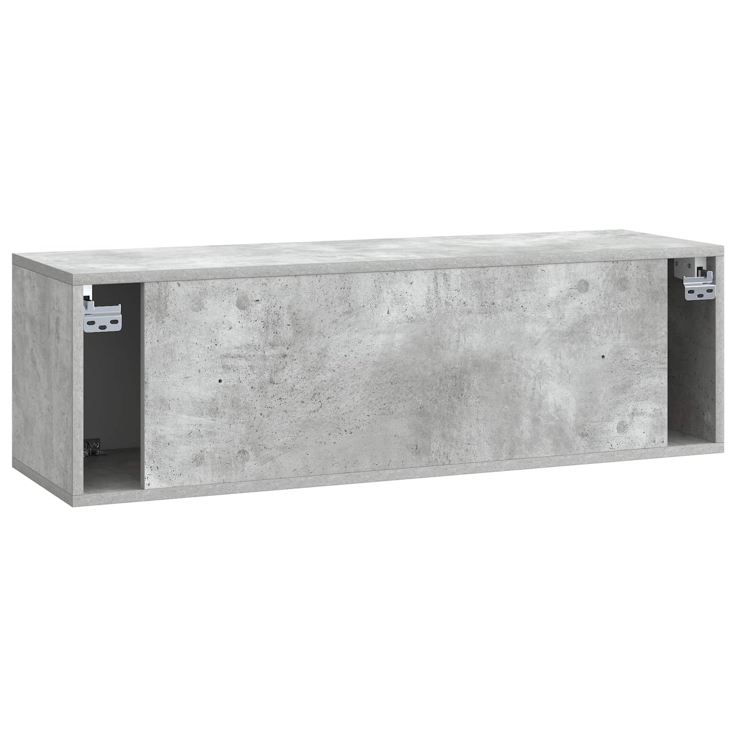 Væghængt TV-skab Betongrå 98 x 31 x 30 cm Konstrueret træ