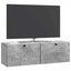 Væghængt TV-skab Betongrå 98 x 31 x 30 cm Konstrueret træ