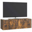 Væghængt TV-skab Røget eg 98 x 31 x 30 cm Konstrueret træ