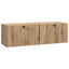 Væghængt TV-skab Artisan-eg 98 x 31 x 30 cm Konstrueret træ