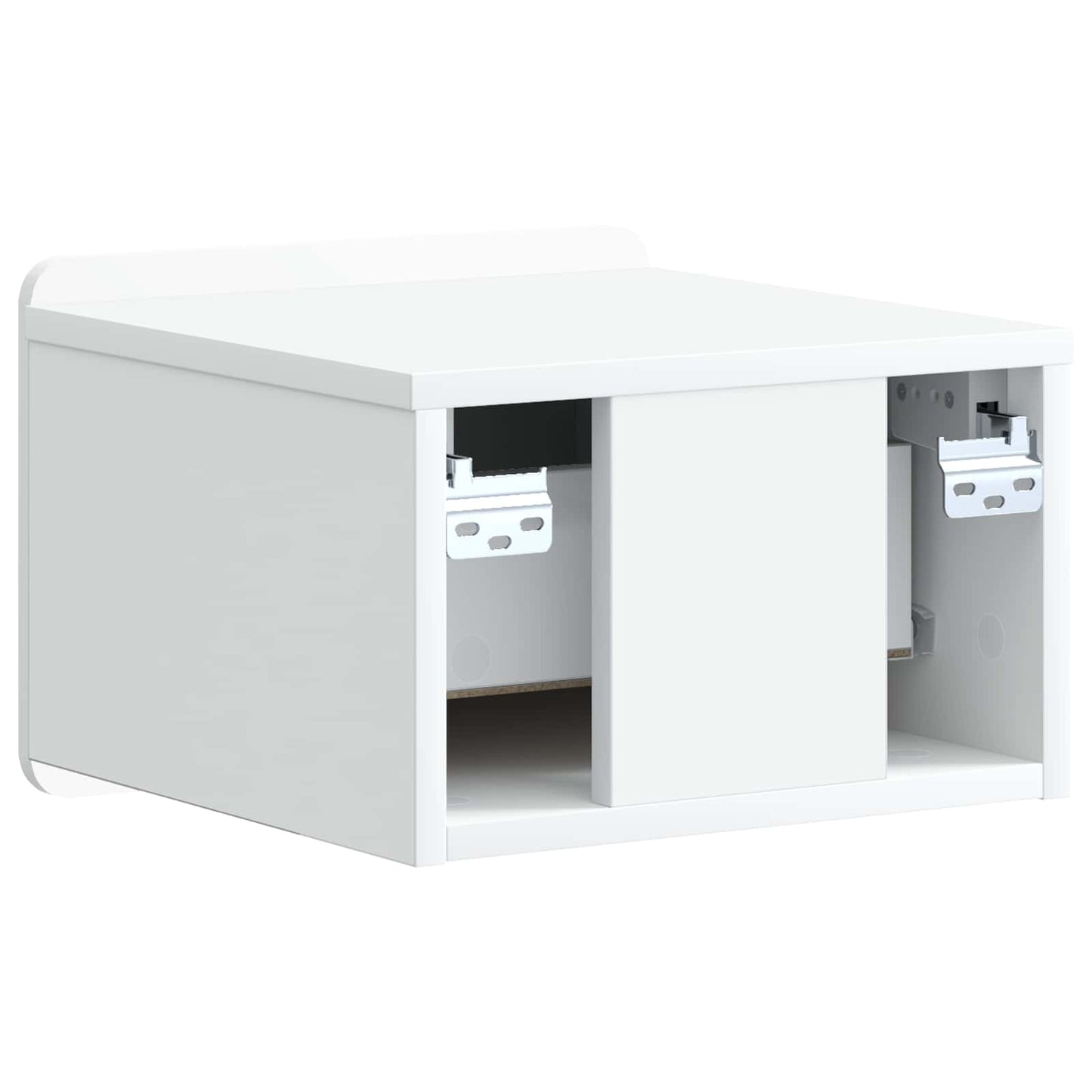 Væghængt Natbord 2 stk. Hvid 33 x 34,5 x 24 cm Konstrueret træ