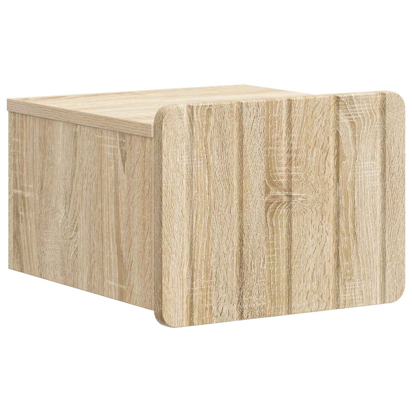 Væghængt Natbord 2 stk. Sonoma-eg 33 x 34,5 x 24 cm