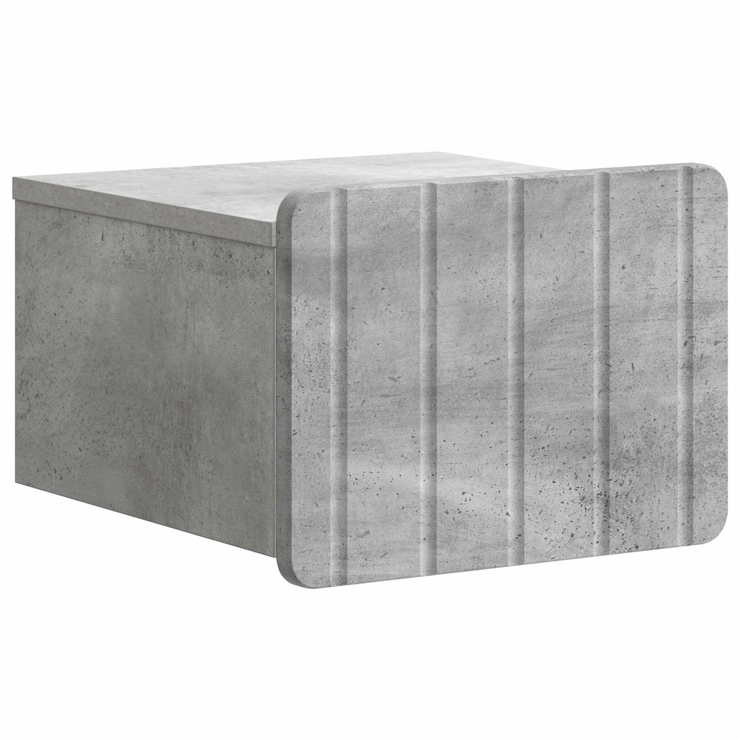 Væghængt Natbord Betongrå 33 x 34,5 x 24 cm Konstrueret træ