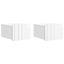 Væghængt Natbord 2 pcs Hvid højglans 33 x 34,5 x 24 cm