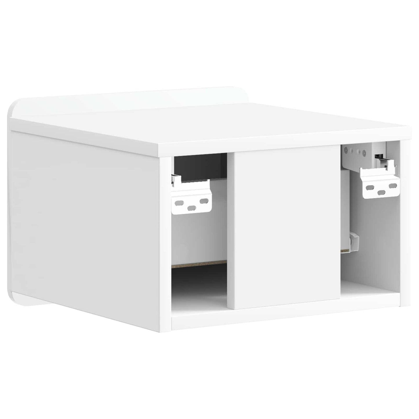 Væghængt Natbord 2 pcs Hvid højglans 33 x 34,5 x 24 cm