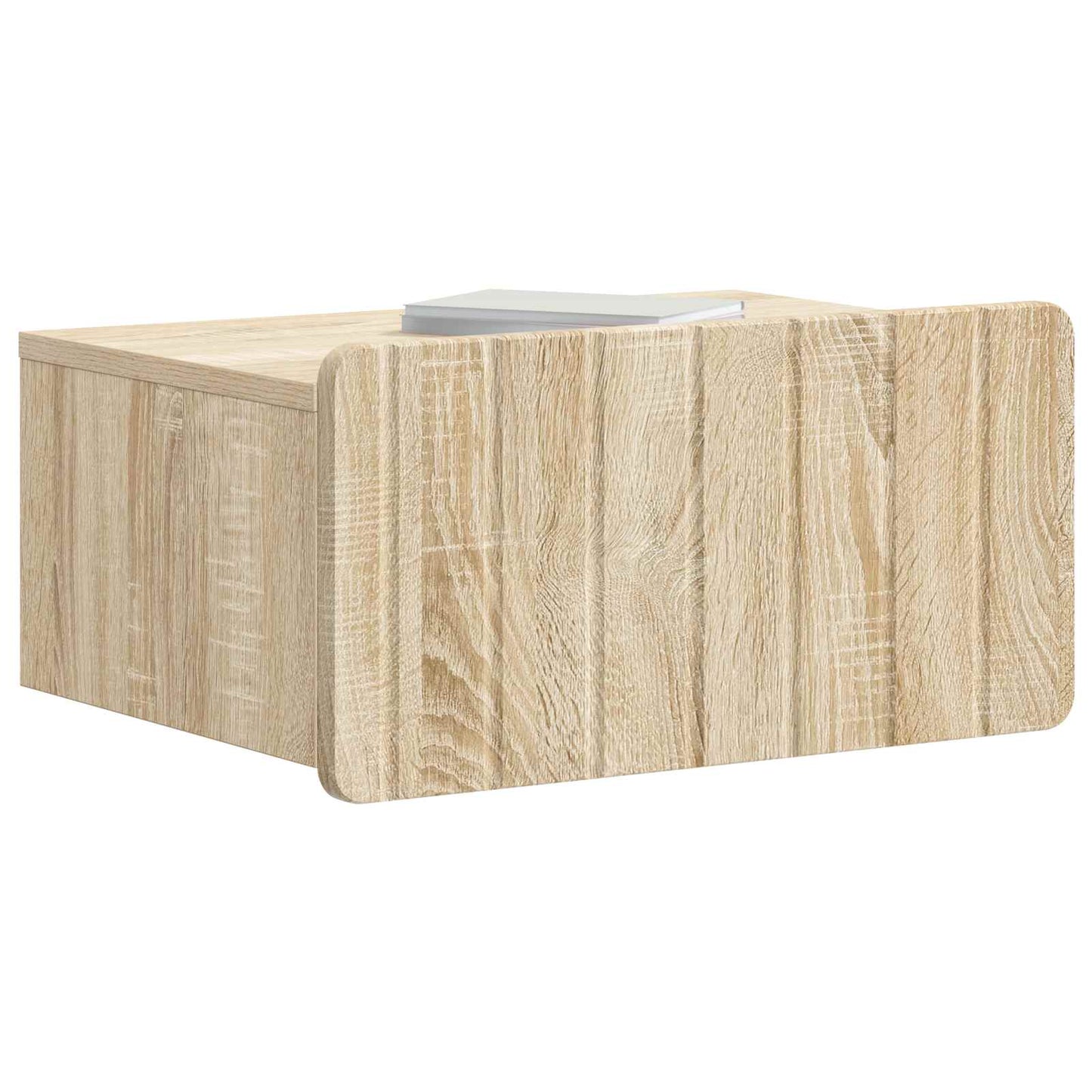 Væghængt Natbord 2 stk. Sonoma-eg 49 x 34,5 x 24 cm