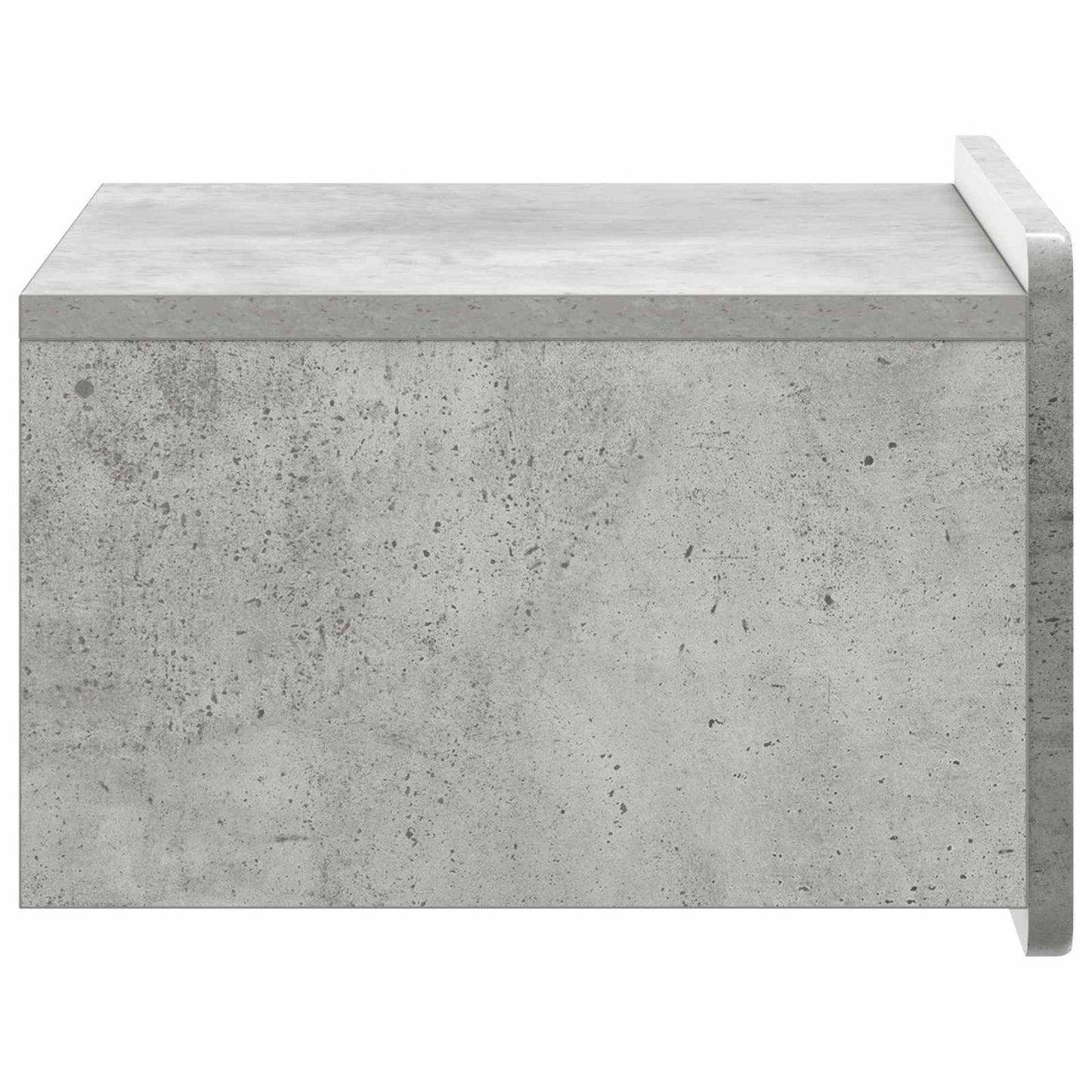 Væghængt Natbord Betongrå 49 x 34,5 x 24 cm Konstrueret træ