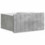 Væghængt Natbord med skuffe 2 pcs Betongrå 49 x 34,5 x 24 cm