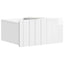 Væghængt Natbord 2 pcs Hvid højglans 49 x 34,5 x 24 cm