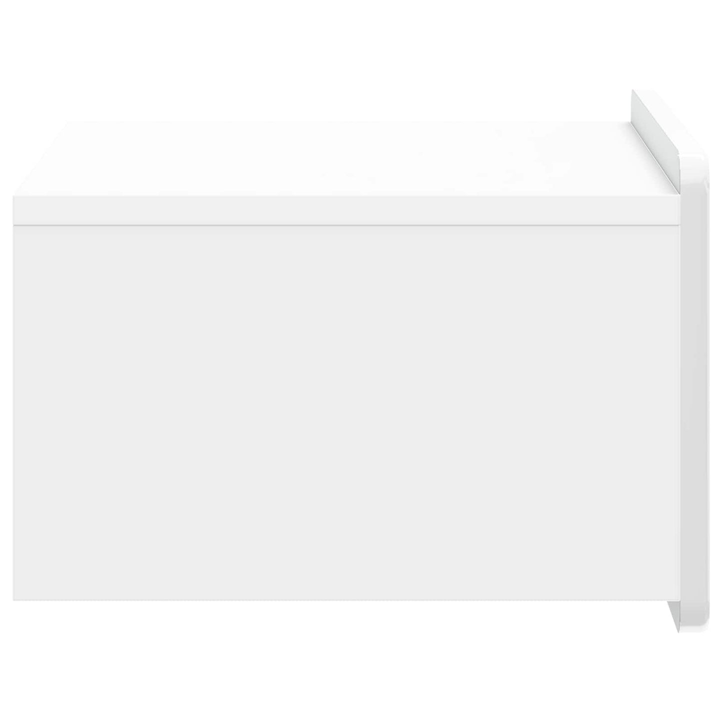Væghængt Natbord 2 pcs Hvid højglans 49 x 34,5 x 24 cm