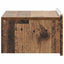 Væghængt Natbord med skuffe 2 pcs Gammelt træ 49 x 34,5 x 24 cm
