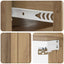 Væghængt Natbord med skuffe 2 pcs Artisan-eg 49 x 34,5 x 24 cm
