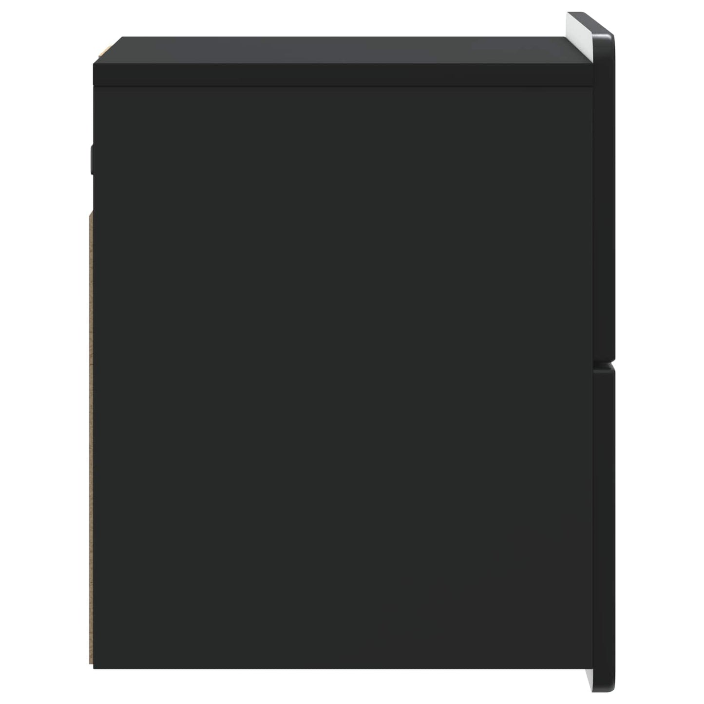 Væghængt Natbord 2 stk. Sort 33 x 34,5 x 43 cm Konstrueret træ