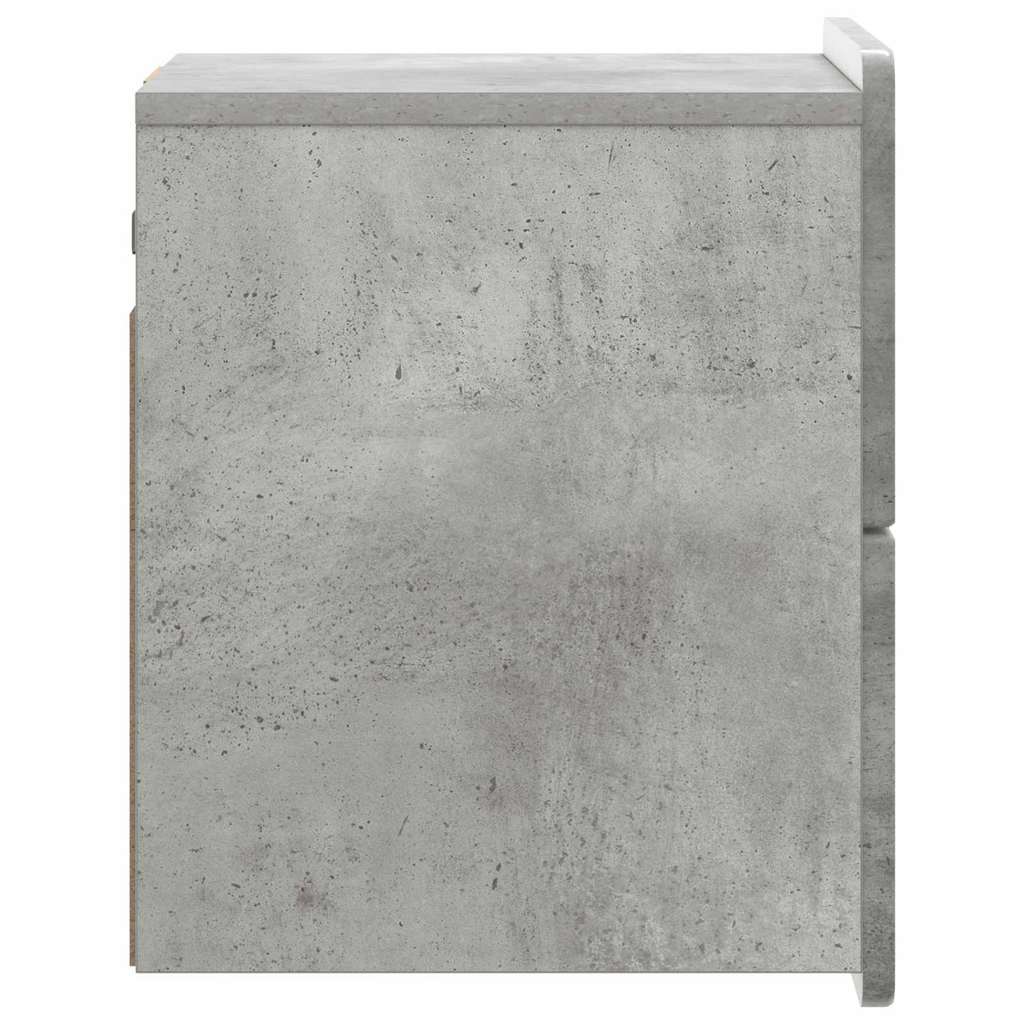 Væghængt Natbord Betongrå 33 x 34,5 x 43 cm Konstrueret træ