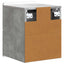 Væghængt Natbord med skuffe 2 pcs Betongrå 33 x 34,5 x 43 cm