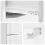 Væghængt Natbord 2 pcs Hvid højglans 33 x 34,5 x 43 cm