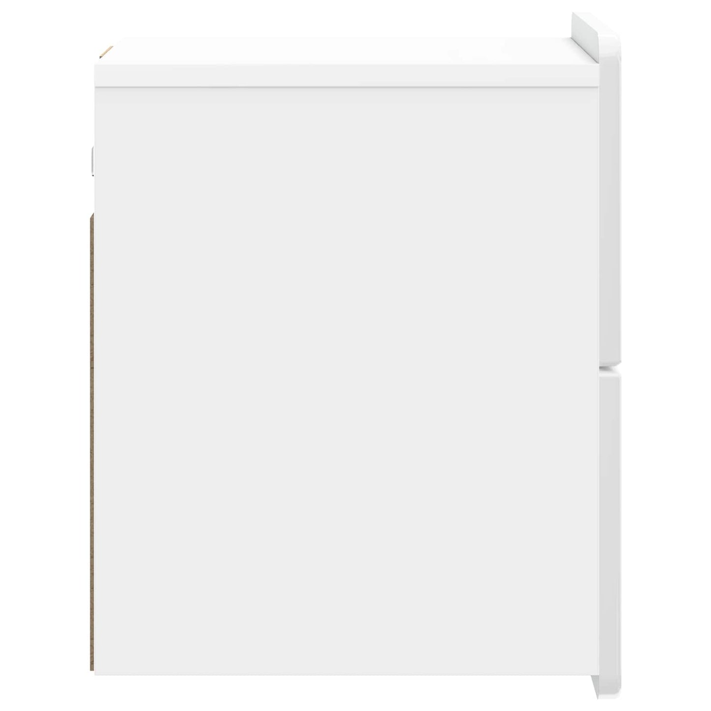 Væghængt Natbord 2 pcs Hvid højglans 33 x 34,5 x 43 cm