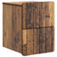 Væghængt Natbord med skuffe 2 pcs Gammelt træ 33 x 34,5 x 43 cm
