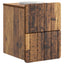 Væghængt Natbord med skuffe 2 pcs Gammelt træ 33 x 34,5 x 43 cm