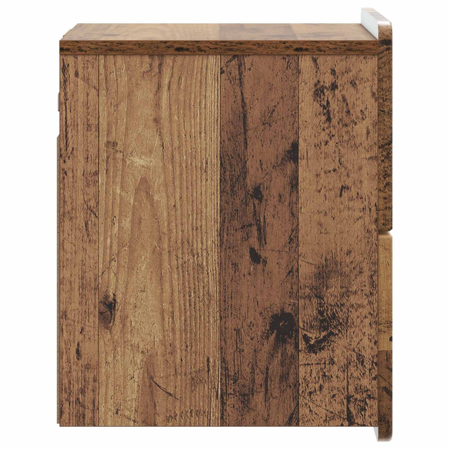 Væghængt Natbord 2 stk. Gammelt træ 33 x 34,5 x 43 cm