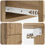 Væghængt Natbord med skuffe 2 pcs Artisan-eg 33 x 34,5 x 43 cm