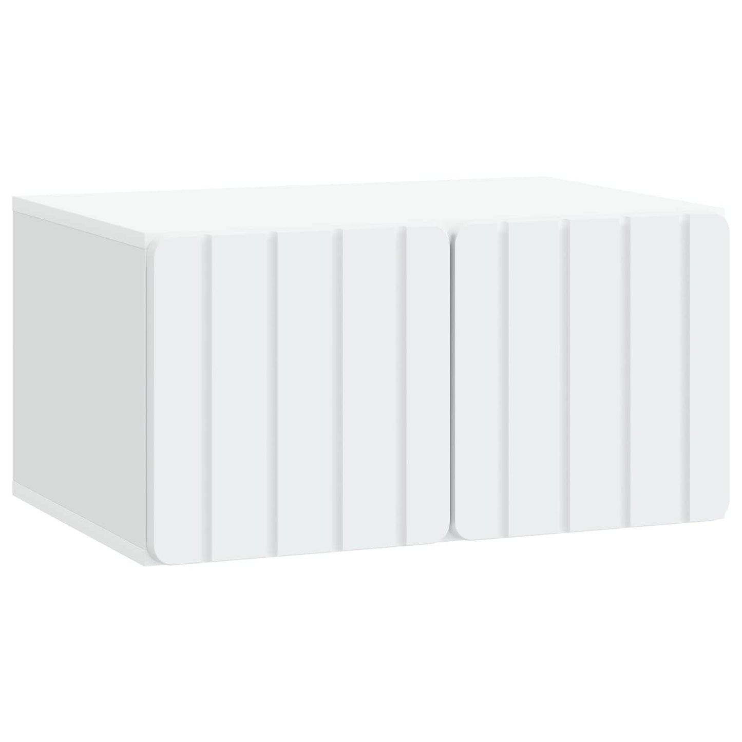 Væghængt TV-skab 59,5 x 41 x 30 cm Hvid Konstrueret træ