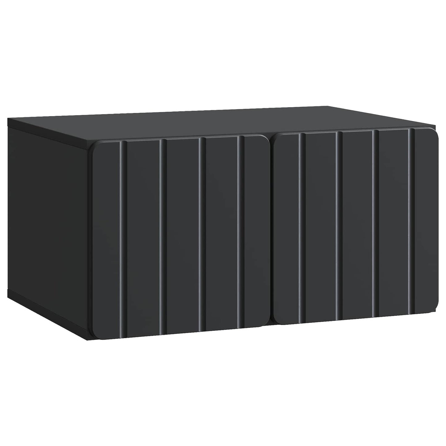 Væghængt TV-skab 59,5 x 41 x 30 cm Sort Konstrueret træ