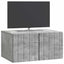Væghængt TV-skab 59,5 x 41 x 30 cm Betongrå Konstrueret træ