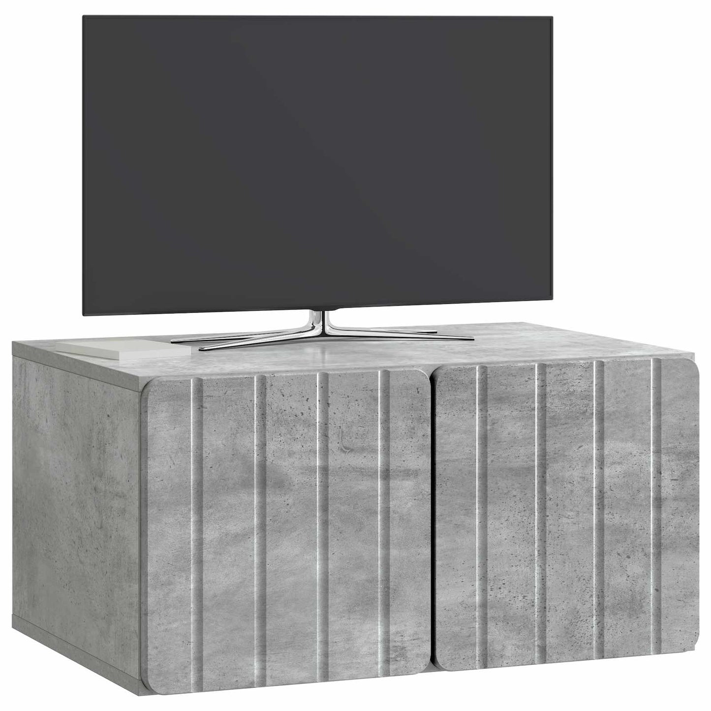 Væghængt TV-skab 59,5 x 41 x 30 cm Betongrå Konstrueret træ