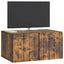 Væghængt TV-skab 59,5 x 41 x 30 cm Røget eg Konstrueret træ